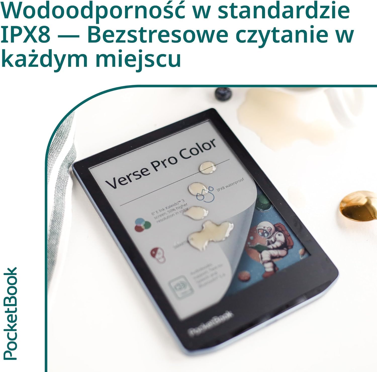 PocketBook Verse Pro Color kolorowym wyświetlaczem| 6-calowy